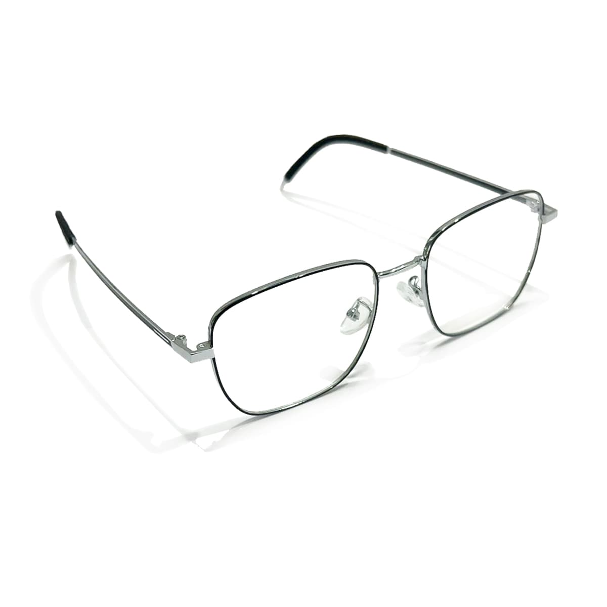 Gọng Kính Vuông Bo Góc Kim Loại C63 – Phong Cách Retro Unisex