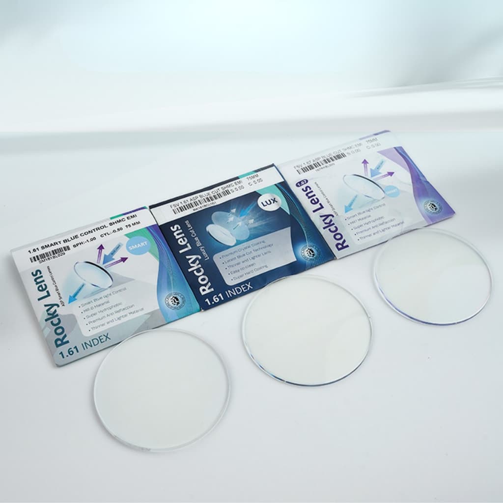 Tròng Kính Rocky BlueCut Chiết Suất Cao Lắp Được Độ Cao Tròng Siêu Mỏng Thương Hiệu Canada