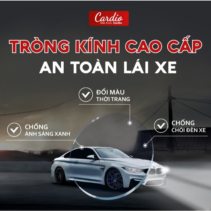 Tròng Kính Cao Cấp Tích Hợp Chống Chói Đèn Xe, Đổi Màu Thời Trang Và Chống Ánh Sáng Xanh Bảo Vệ Mắt Nhận Lắp Kính Online