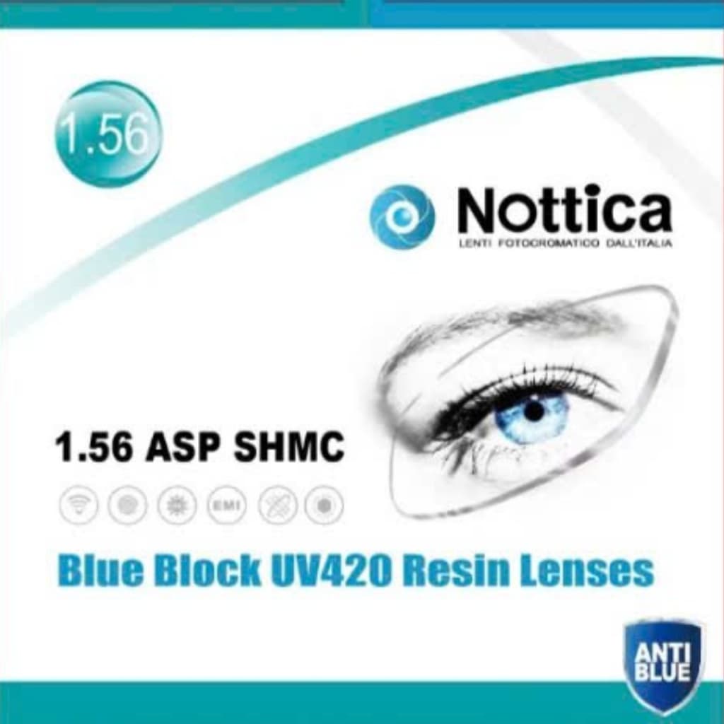 Tròng Kính Nottica Chống Ánh Sáng Xanh Chống UV Hạn Chế Trầy Xước Chiết Suất Cao Phù Hợp Người Cận Độ Cao