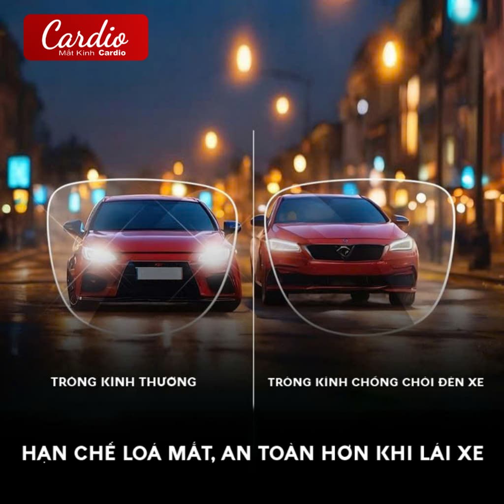 Tròng Kính Chống Chói Đèn Xe Element Night AR Xuât Xứ Singapore Chống UV Ánh Sáng Xanh Bảo Vệ Mắt Ban Ngày Cả Ban Đêm