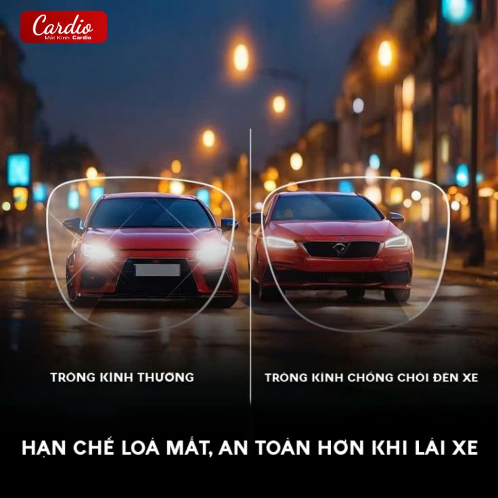 Tròng Kính X-Driving Nottica Chống Chói Chuyên Dụng Lái Xe, Tròng Kính Cận Loạn Chống Chói Có Nhận Thay Tròng