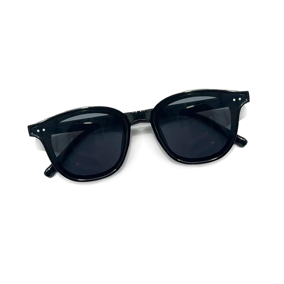 Kính Mát Retro Dáng Vuông Tròn C83 – Gọng Nhựa Đen Nam Nữ