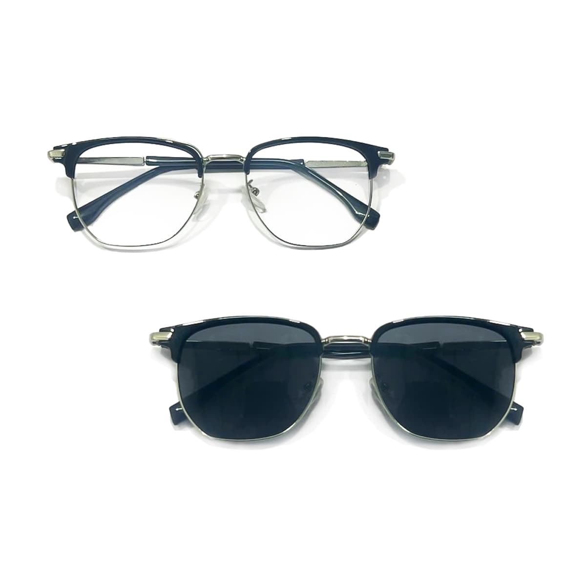 Gọng Kính Vuông Kim Loại Nhẹ Unisex C43 – Lọc Ánh Sáng Xanh