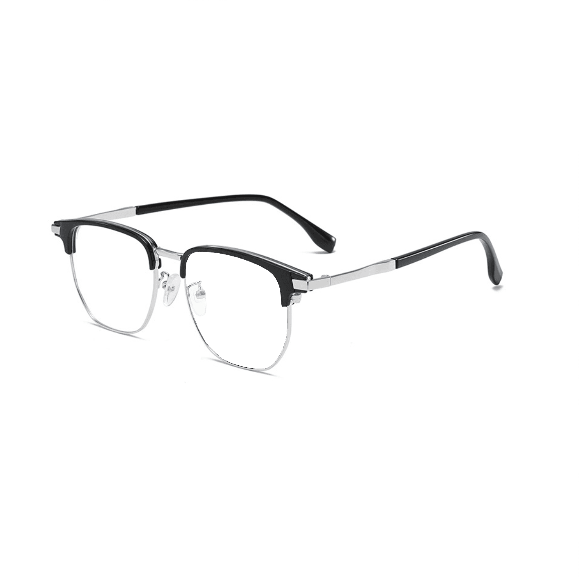 Gọng Kính Vuông Kim Loại Nhẹ Unisex C43 – Lọc Ánh Sáng Xanh