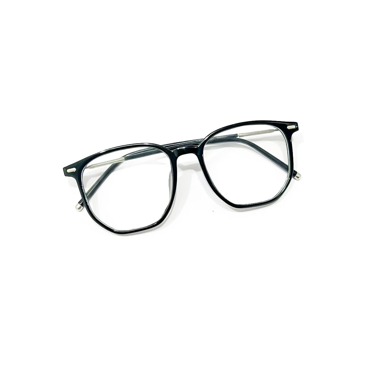 Gọng Kính Đa Giác Nhựa Phối Kim Loại C18 – Lắp Tròng Theo Độ