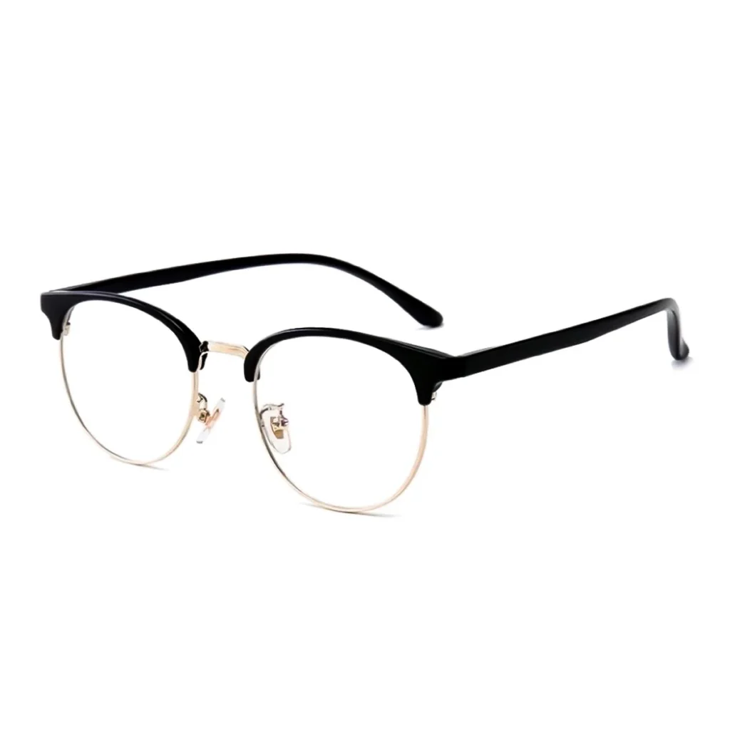 Gọng Kính Tròn Kim Loại Unisex MI40 – Lắp Cận Theo Số Độ