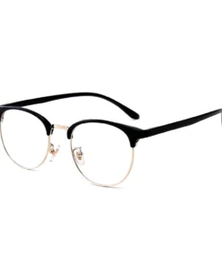 Gọng Kính Tròn Kim Loại Unisex MI40 – Lắp Cận Theo Số Độ