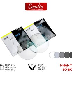 Tròng Kính Chemi PhotoBlue 1.60/1.67 Đổi Màu Chống Ánh Sáng Xanh Lắp Độ Theo Yêu Cầu