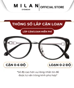 Gọng Kính Mắt Mèo Mi115 Form Đẹp Cho Nữ 