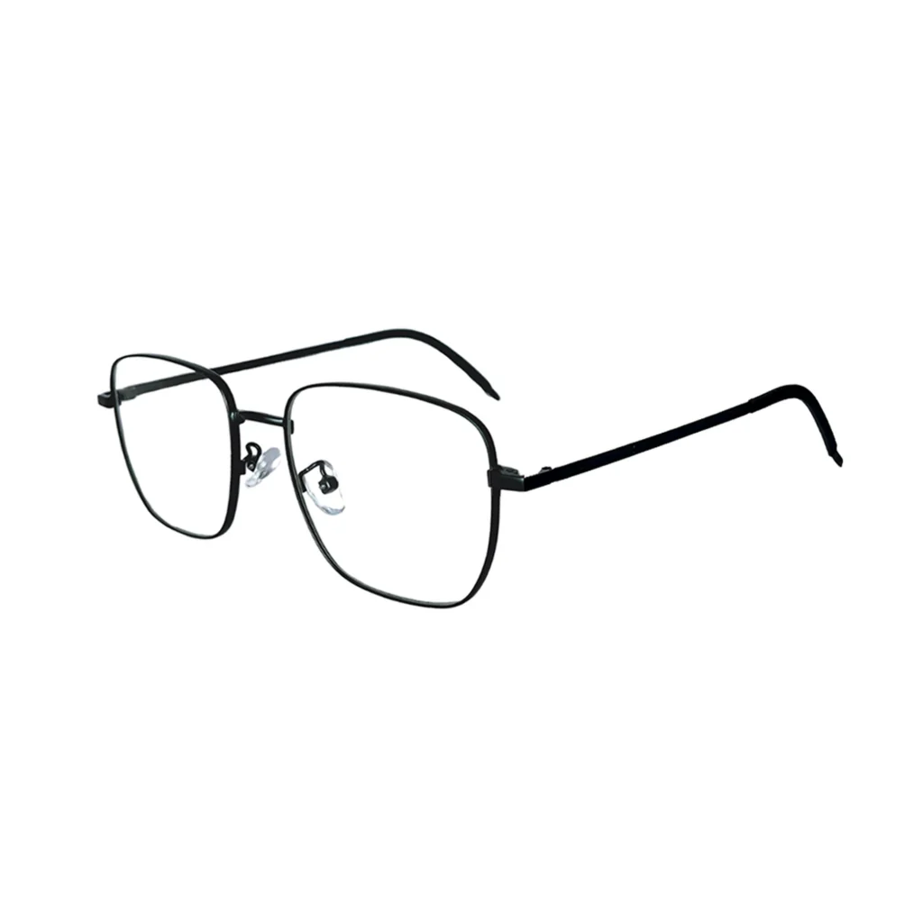 Gọng Kính Vuông Bo Góc Kim Loại MI63 – Phong Cách Retro Unisex