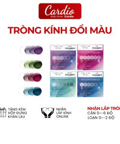 Tròng Kính Đổi Màu Thời Trang Hoga 1.56 Phản Quan Chống Chói Lọc Ánh Sáng Xanh Lắp Được Cận Loạn Yêu Cầu