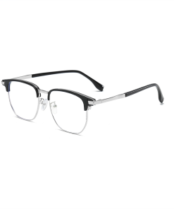 Gọng Kính Vuông Kim Loại Nhẹ Unisex C43 – Lọc Ánh Sáng Xanh