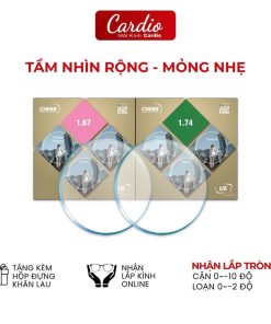 Tròng Kính Phi Cầu 2 Mặt Chemi Double Aspheric Hình Ảnh Tuyệt Đối Không Biến Dạng Chống Ánh Sáng Xanh Có Lắp Độ Yêu Cầu