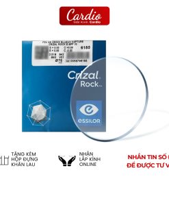 Tròng Kính Chống Ánh Sáng Xanh AS BlueUV Capture Crizal Rock Essilor Chiết Suất Cao Phù Hợp Cận Nặng