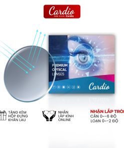 Tròng Kính Đổi Màu Khói Chống Ánh Sáng Xanh Bảo Vệ Mắt Cardio Có Độ Nhận Lắp Sẵn Tròng Chính Xác Chất Lượng