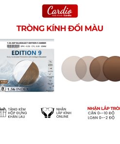 Tròng Kính Đổi Màu Nâu Trà RocKy Edition Chống Ánh Sáng Xanh Chống UV Lắp Được Cận Loạn
