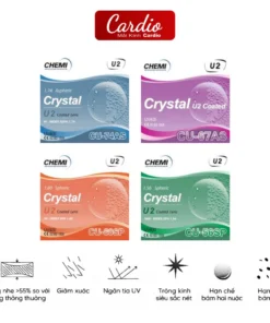 Tròng Kính Cận Chemi Crystal U2 Coated Chống UV400 Hàn Quốc Lắp Được Độ Cận Loạn Yêu Cầu 2