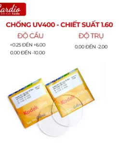 Tròng Kính Cận Kodak Siêu Mỏng, Lớp Phủ FSV Asph UV400 Clean&Clear (Super HMC A+) 10