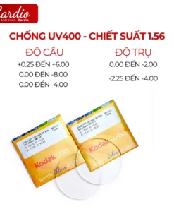 Tròng Kính Cận Kodak Siêu Mỏng, Lớp Phủ FSV Asph UV400 Clean&Clear (Super HMC A+) 9