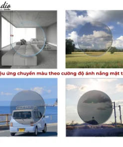 Tròng Kính Cận Loạn Chống Ánh Sáng Xanh, Đổi Màu Khi Ra Nắng 1.56 Mắt Kính Cardio Nhận Lắp Kính Chính Xác Chất Lượng 8