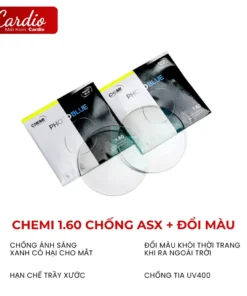 Tròng Kính Chemi PhotoBlue 1.60/1.67 Đổi Màu Chống Ánh Sáng Xanh Lắp Độ Theo Yêu Cầu 6
