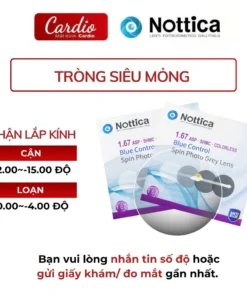 Tròng Kính Đổi Màu Chống Ánh Sáng Xanh N5 Series Nottica, Tròng Kính Cận Loạn Cao Cấp Có Nhận Thay Tròng 12