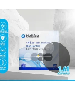 Tròng Kính Đổi Màu Chống Ánh Sáng Xanh N5 Series Nottica, Tròng Kính Cận Loạn Cao Cấp Có Nhận Thay Tròng 7