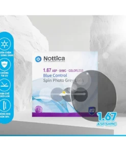 Tròng Kính Đổi Màu Chống Ánh Sáng Xanh N5 Series Nottica, Tròng Kính Cận Loạn Cao Cấp Có Nhận Thay Tròng 8