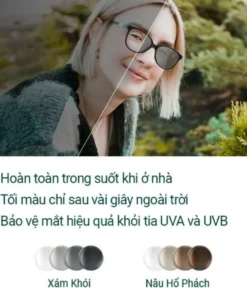 Tròng Kính Đổi Màu Essilor Crizal Transitions Classic Chống UV Ánh Sáng Xanh Đổi Màu Cực Nhanh 6