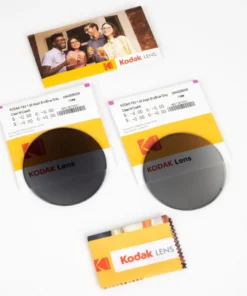 Tròng Kính Đổi Màu Khói Kodak 1.60 Asph EvoBlue Gray Clean'N CleAR Có Nhận Lắp Cận Loạn Yêu Cầu 2