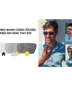 Tròng Kính Đổi Màu Khói Kodak 1.60 Asph EvoBlue Gray Clean'N CleAR Có Nhận Lắp Cận Loạn Yêu Cầu 5