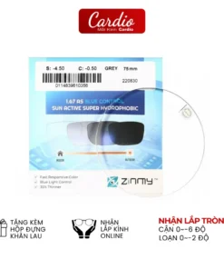 Tròng Kính Đổi Màu Lọc Ánh Sáng Xanh Zinmy Có Nhận Lắp Theo Độ Cận Yêu Cầu 1