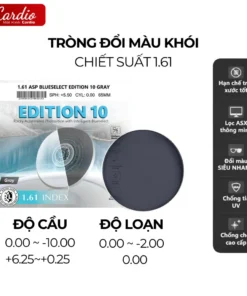 Tròng Kính Đổi Màu Nâu Trà RocKy Edition Chống Ánh Sáng Xanh Chống UV Lắp Được Cận Loạn 9