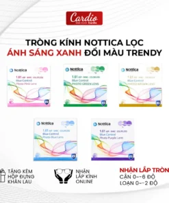 Tròng Kính Đổi Nhiều Màu Nottica Màu Trendy Lọc Ánh Sáng Xanh Chống UV Chiết Suất 1.61 1