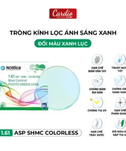 Tròng Kính Đổi Nhiều Màu Nottica Màu Trendy Lọc Ánh Sáng Xanh Chống UV Chiết Suất 1.61 3