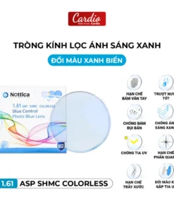 Tròng Kính Đổi Nhiều Màu Nottica Màu Trendy Lọc Ánh Sáng Xanh Chống UV Chiết Suất 1.61 4