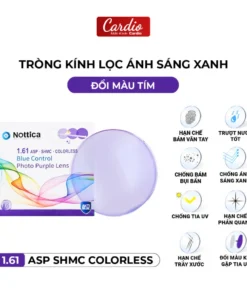 Tròng Kính Đổi Nhiều Màu Nottica Màu Trendy Lọc Ánh Sáng Xanh Chống UV Chiết Suất 1.61 5