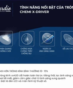 Tròng Kính Lái Xe Giảm Chói Chemi X-Drive 1.60 ASP Phù Hợp Thường Xuyên Lái Xe Có Lắp Độ Cận Loạn Yêu Cầu 4