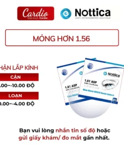 Tròng Kính Nottica Chống Ánh Sáng Xanh Chống UV Hạn Chế Trầy Xước Chiết Suất Cao Phù Hợp Người Cận Độ Cao 11
