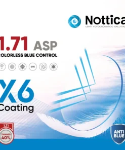Tròng Kính Nottica Chống Ánh Sáng Xanh Chống UV Hạn Chế Trầy Xước Chiết Suất Cao Phù Hợp Người Cận Độ Cao 5