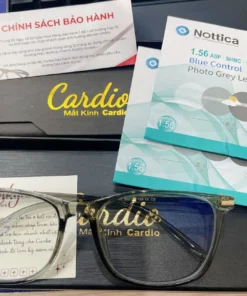Tròng Kính Nottica Đổi Màu Trà Lọc Ánh Sáng Xanh Chiết Suất 1.56 Lắp Được Cận Loạn Yêu Cầu 13