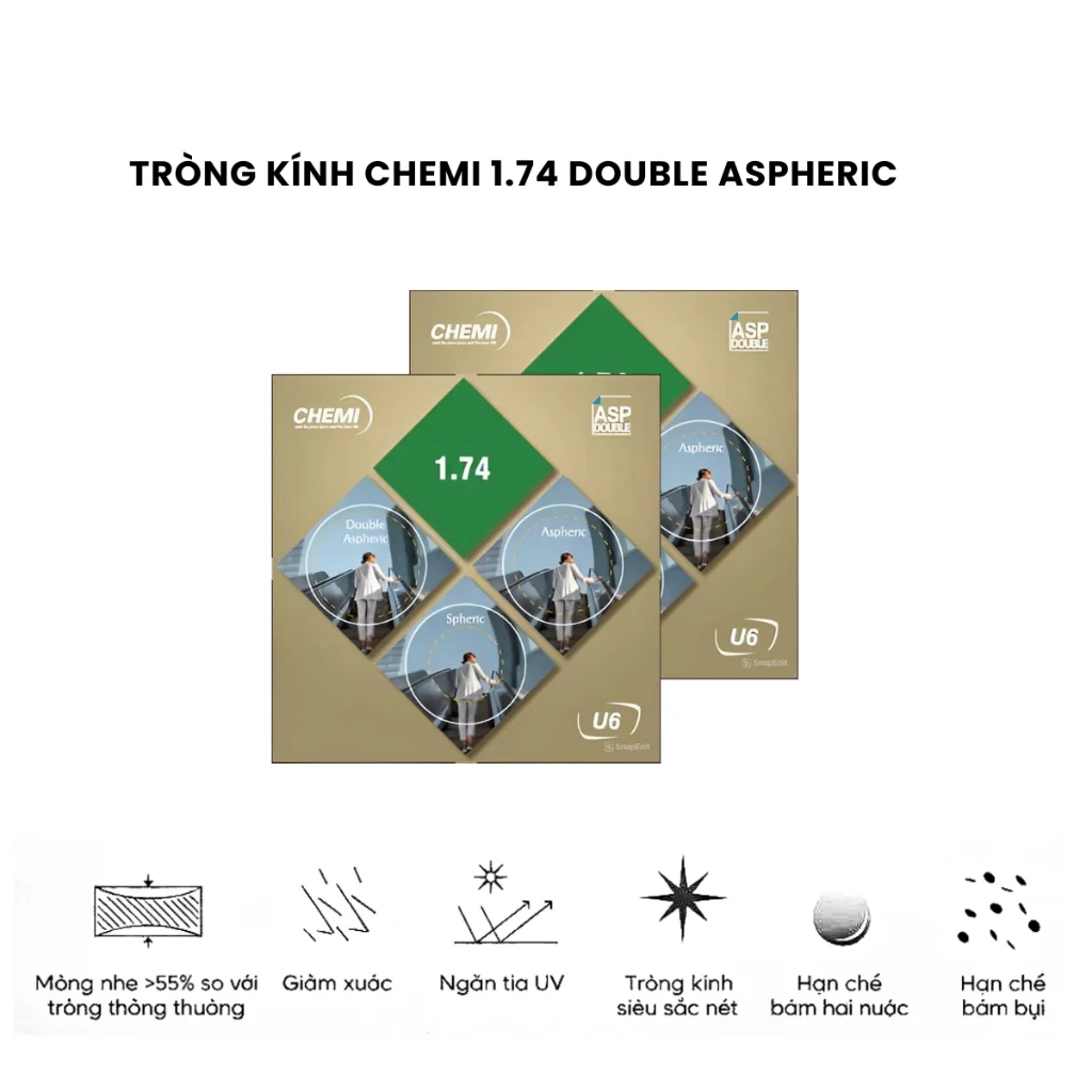 Lớp váng phủ phản quang chống lóa mắt của tròng kính Chemi