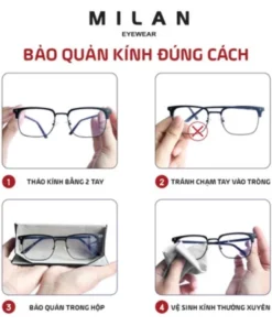 Nước Vệ Sinh Tròng Kính Chuyên Dụng Dung Tích 60ml Giúp Làm Sạch Bụi Bẩn