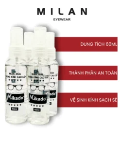 Nước Vệ Sinh Tròng Kính Chuyên Dụng Dung Tích 60ml Giúp Làm Sạch Bụi Bẩn