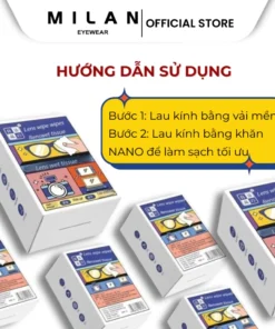 Khăn Nano Lau Kính Chống Hơi Nước MILAN EYEWEAR Làm Sạch Bụi Bẩn Bảo Vệ Mắt