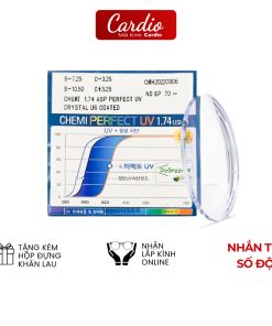 (Giá 1 cặp) Tròng Kính Cận Loạn Siêu Mỏng Chemi U6 Chiết Suất 1.74 Hàn Quốc Có Nhận Lắp Sẵn Theo Yêu Cầu