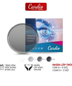 Tròng Kính Mắt Đổi Màu Xám Khói Thời Trang Cardio Khi Tiếp Xúc Ánh Nắng Chống UV400 Có Độ Nhận Lắp Sẵn Tròng Kính