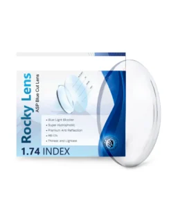 Tròng Kính Cực Mỏng Rocky 1.74 ASP Blue Cut (Chất liệu MR-174)