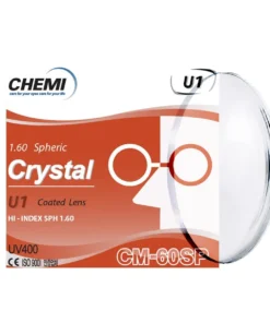 Tròng Đánh Chemi Single Vision 1.60 SP Crystal U1 Coated